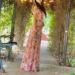 Junior size 1 Floral Dress Easter